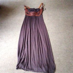 Size 8 Viking Style Dress with Leather Bust